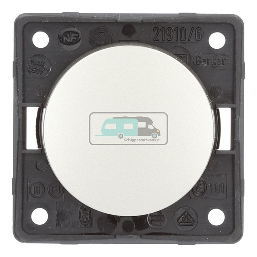 [OCS_A0032310L] Berker Aan/Uitschakelaar Flow/Pure Inbouw RVS Mat 230V