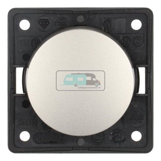 [OCS_A0032322L] Berker Impulsschakelaar Flow/Pure Inbouw RVS Mat