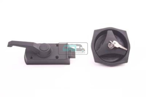 [OCS_A0033312L] Deurslot Zeshoekig met Hendel Rechts Zwart