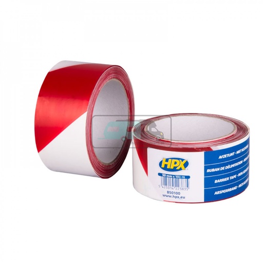 [OCS_2010024] HPX Afzetlint Rood/Wit 100mtr