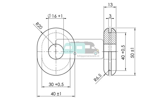 [OCS_2319091B] AL-KO Reservewielhouder EH1 Rubber Ovaal >2013