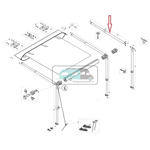[OCS_A9907240] Fiamma CaravanStore XL 280-310 spanarm