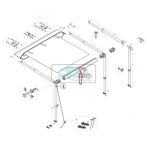 [OCS_2607267] Fiamma CaravanStore XL Roller Tube 550