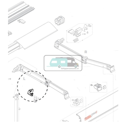 [OCS_A9903756] Fiamma F80S Bevestigingskit Linker Staander