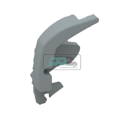 [OCS_A9902914] Fiamma F80S Eindkap Lead Rail Rechts Titanium