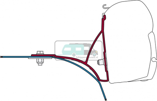 [OCS_2607570] Fiamma Ducato/Jumper/Boxer Roof Rack Kit H2-L2/L3 >2006 F45