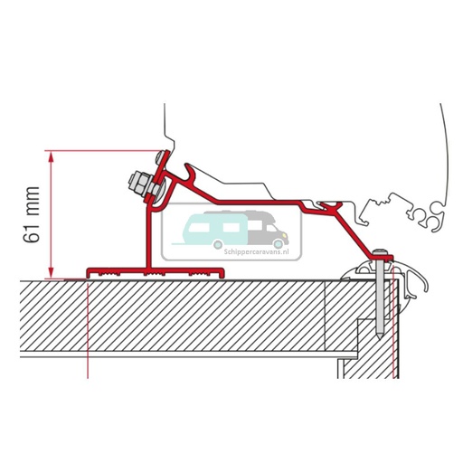 [OCS_2607615] Fiamma Caravan Roof Kit F65/F80