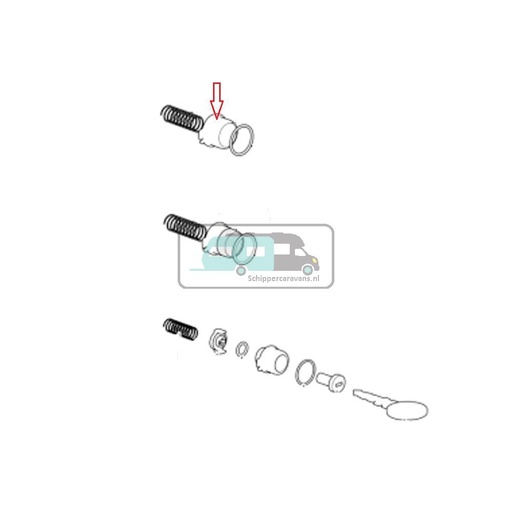 [OCS_A9902081] Thetford Serviceluik 3 Drukknop Zwart-27