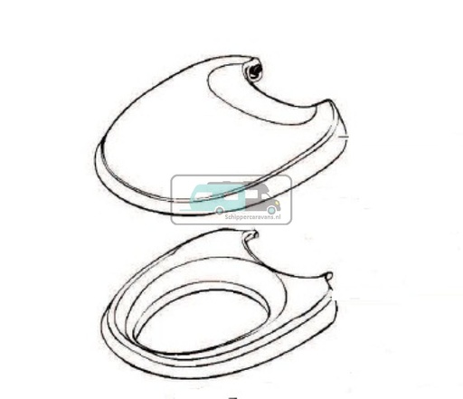 [OCS_A0028314] Thetford Aqua Magic Bravura Bril en Deksel wit