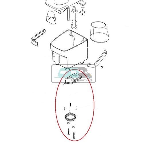 [OCS_A9905565] Thetford Electra Magic Slide reparatieset