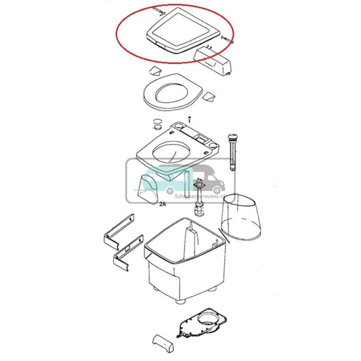 [OCS_A9904231] Thetford Electra Magic Deksel