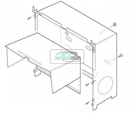 [OCS_A9901424] (32)Inbouwkast 2 ventilatoren compleet