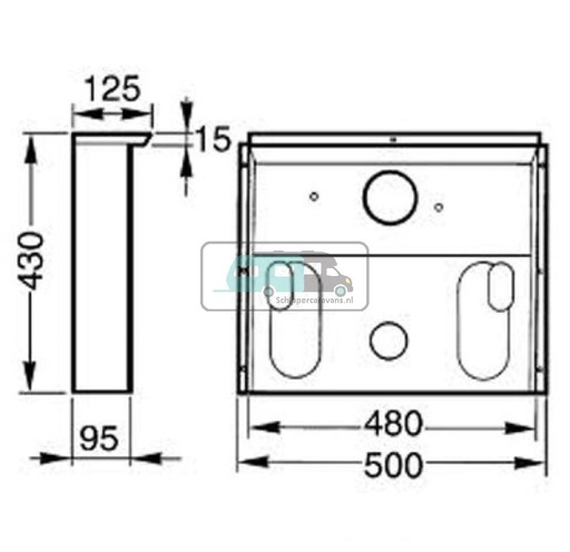 [OCS_A9905095] (42)Inbouwkast, kleur bruin