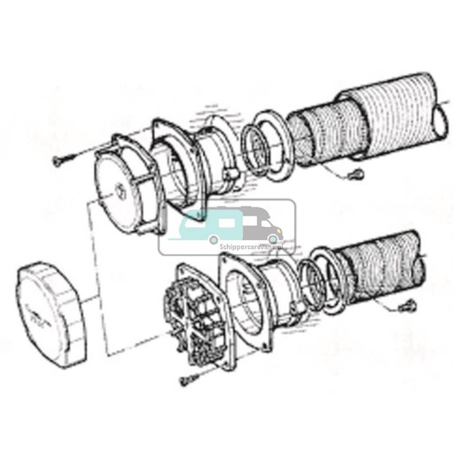 [OCS_A0000656] Truma Wandschoorsteenset Kort S2200