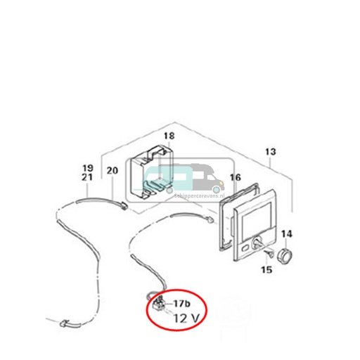 [OCS_450020-27800] Truma Zekeringhouder incl 1A Zekering