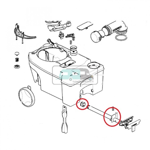 [OCS_5073806] Thetford Bevestiging Handgreep SC250/260