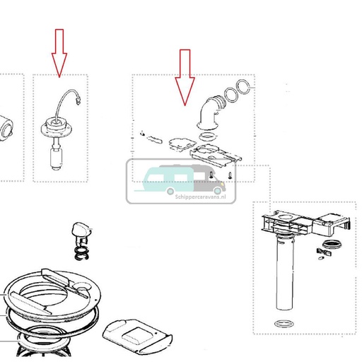 [OCS_5074706] Thetford C250/ 260 Pomp out 5074706