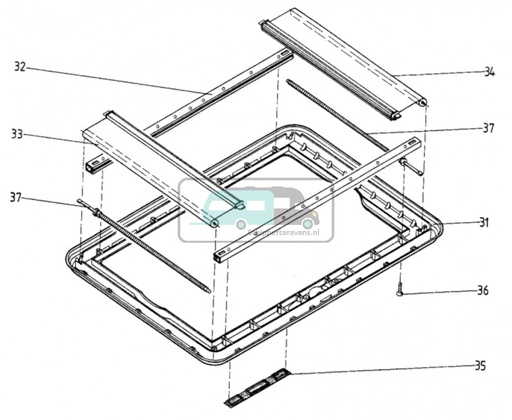 [OCS_700288] Dometic Heki 1 Vliegenrollo