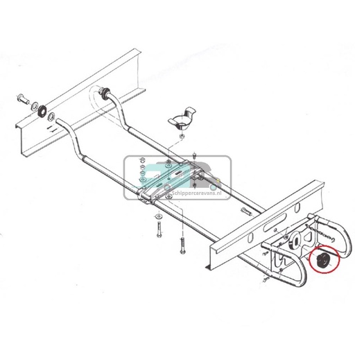 [OCS_A0037563] AL-KO Draaiknop M12 EH1 Reservewielhouder