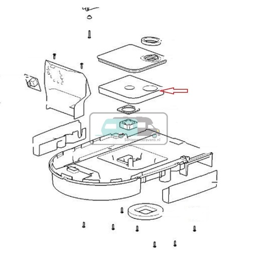 [OCS_A0000419L] Thetford C260 Filter Cassette Toilet (per st)