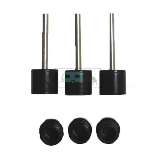 [OCS_96480300] Campking Tentdoppen 19mm Boven/Onder 3st