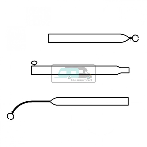 [OCS_96945160] Campking Voortentspanstok 22/19 mm 165-255 Prem