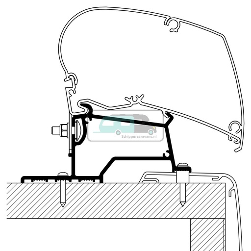 [OCS_2617226] Thule Adapter Rapido Compact Intergraal 5mtr