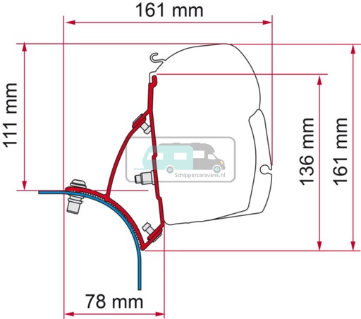 [OCS_2626258] Fiamma Kit VW T5/T6 Lift Roof Deep Black F43