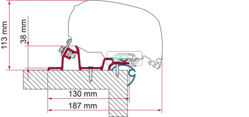 [OCS_A0013637] Fiamma Caravan Standard Adapter 370 F65/F80