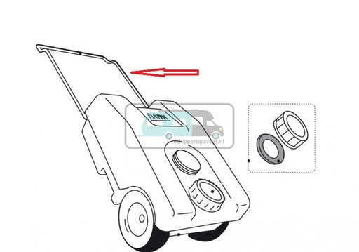 [OCS_0114113] Fiamma Handle roll Tank 23  98669-017