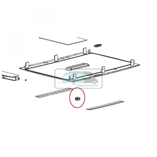 [OCS_0115134] Dometic B1600/B2200 knopset