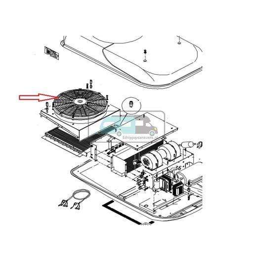 [OCS_A0005646] Telair Iceberg Fan VA18AP10/C41S 12V