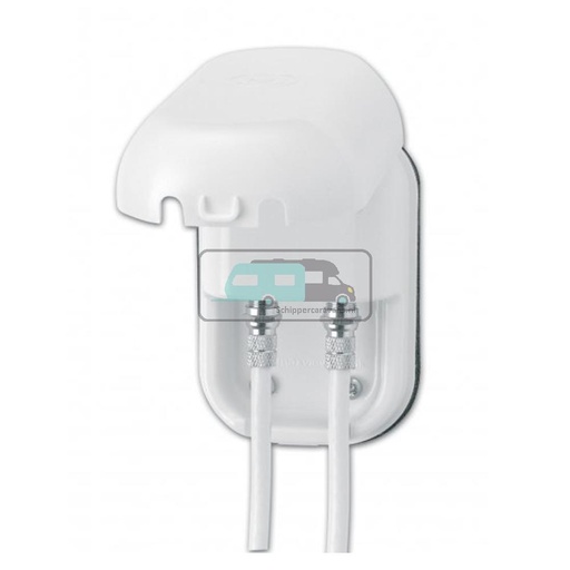 [OCS_A0018165] Inbouw stekkerdoos 2 * F-connect. Maxview Wit