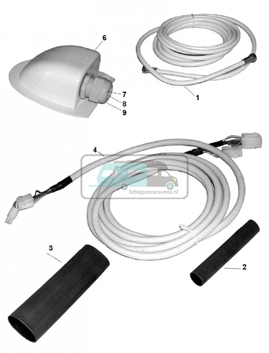 [OCS_0128053] Teleco Coaxkabel 3m incl. F/F-connector nr. 5950