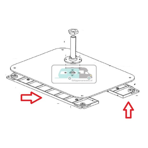 [OCS_A0036202] Teleco Telesat 85 Montageplaat 