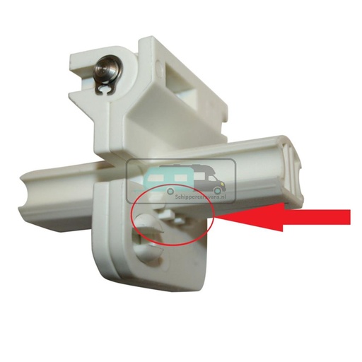 [OCS_A0032426] Travel Vision R6/ R7 scharnier met ribbels
