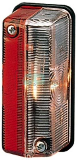 [OCS_0210020B] Hella Markering Rechthoekig Opbouw Rood/Wit