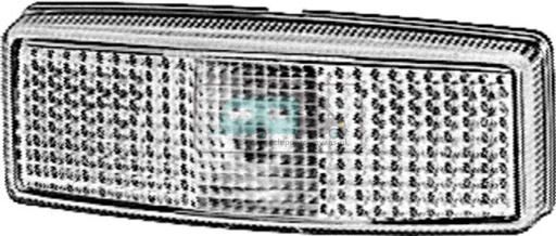 [OCS_0210026B] Hella Breedtelicht met Reflector Rechthoekig Opbouw Wit