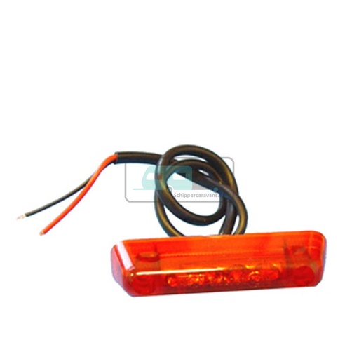 [OCS_0210043B] Jokon Markering LED S24-2 Rechthoekig Opbouw Rood