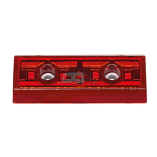 [OCS_0210127B] Jokon Markering LED S251 Rechthoekig Opbouw Rood