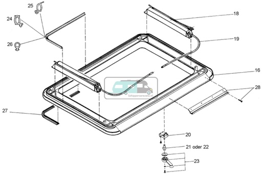 [OCS_A0030741] Dometic Heki 1 Aandrijfasje