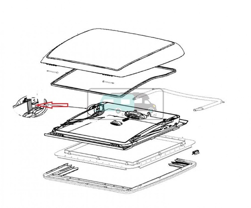 [OCS_0402045] Dometic Mini Heki Vergrendeling ventilatie