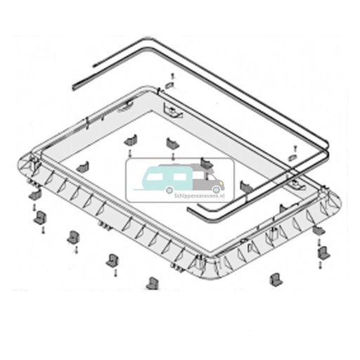 [OCS_A9905452] Dometic Heki 2 Buitenkader Compleet 25-32mm