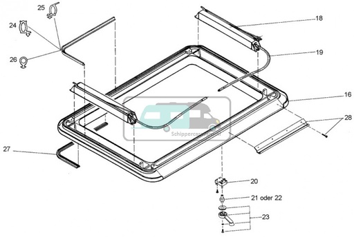 [OCS_0402064] Dometic Heki 1 Afdichtingsrubber 5 meter