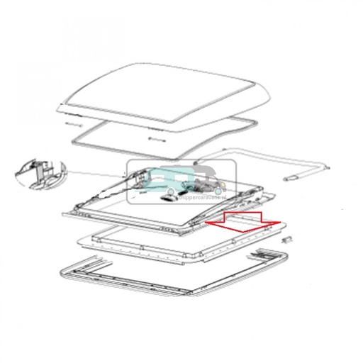[OCS_0402124] Dometic Mini Heki montageraam 43-60mm cr.wit