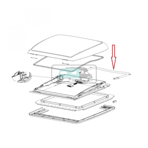 [OCS_0402136] Dometic Mini Heki Beugel met montage onderdelen