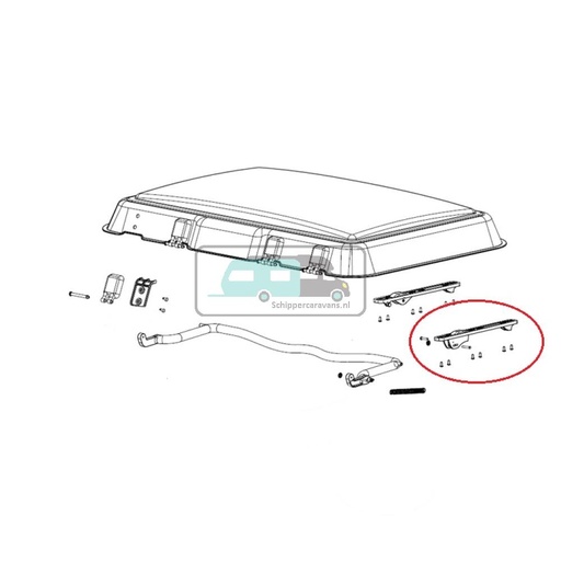 [OCS_A9903157] Dometic Midi Heki Montageframe