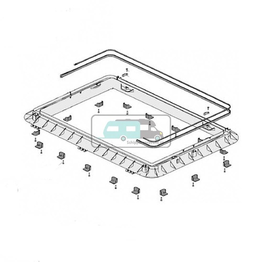 [OCS_A0030722] Dometic Heki 2 Buitenkader compleet 46-53 mm