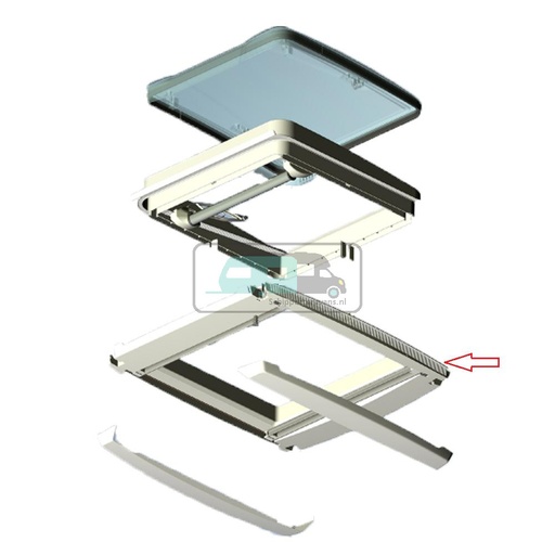 [OCS_0402199] MPK VisionStar M Pro Binnenkader Plissé Wit