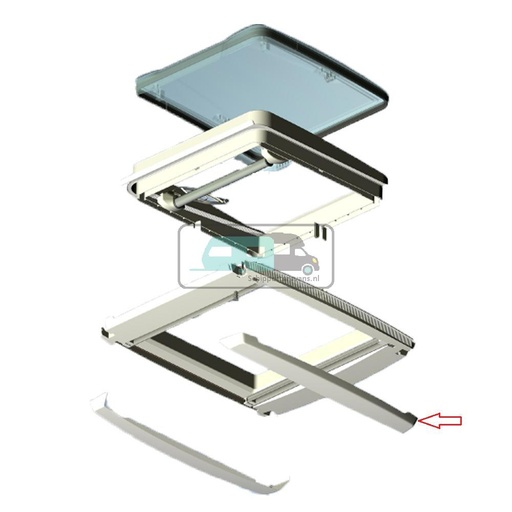 [OCS_A0035467] MPK VisionStar M Pro Afdekkappen Binnenkader Crème